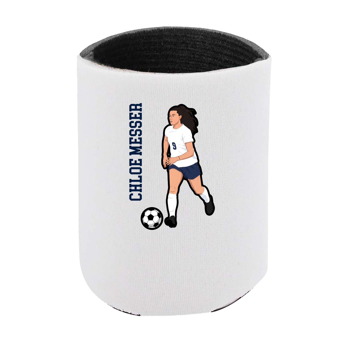 Can Holder — Name Vertical in White