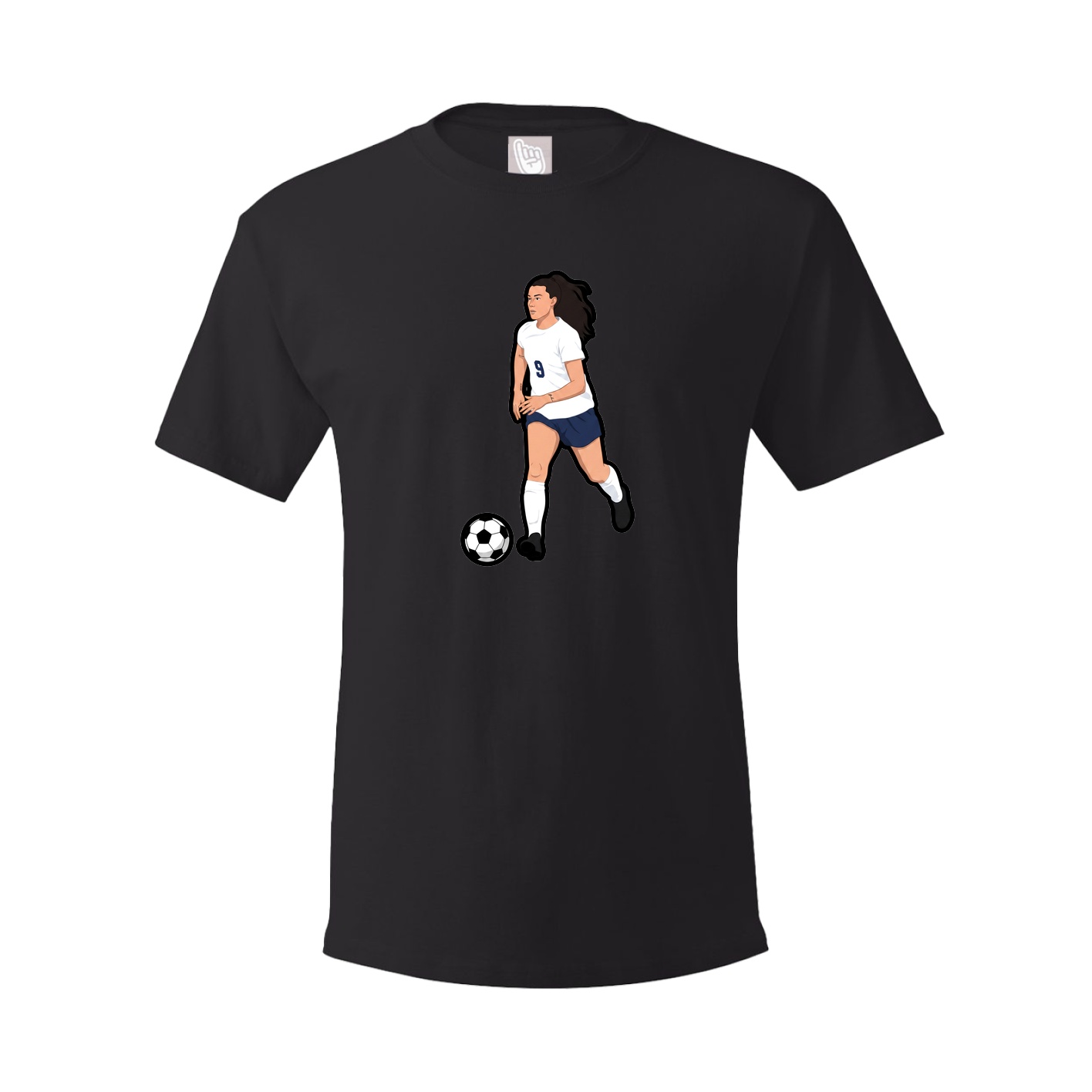 Youth Tee — Name Vertical in Black