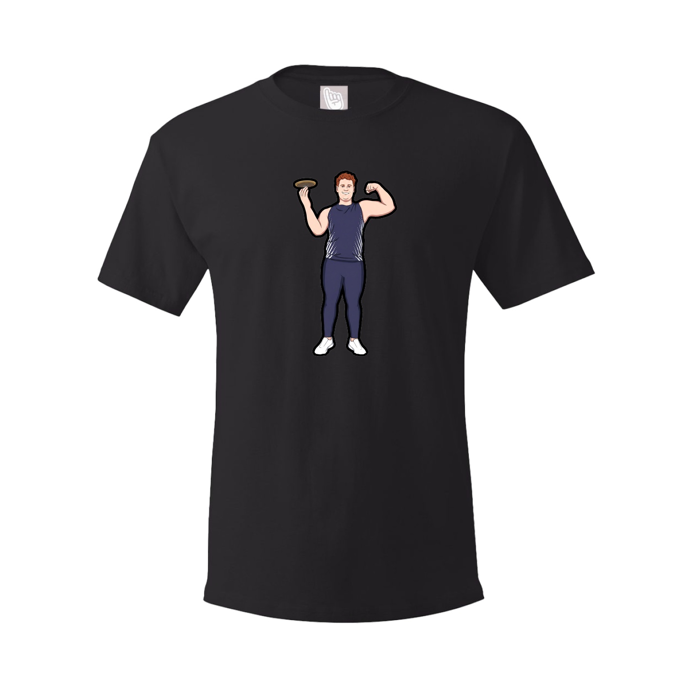 Youth Tee — Name Vertical in Black