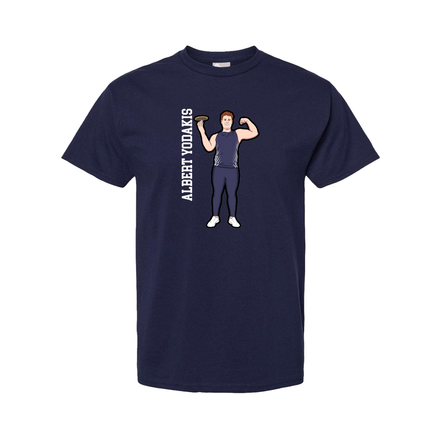 Youth Tee — Name Vertical in Navy