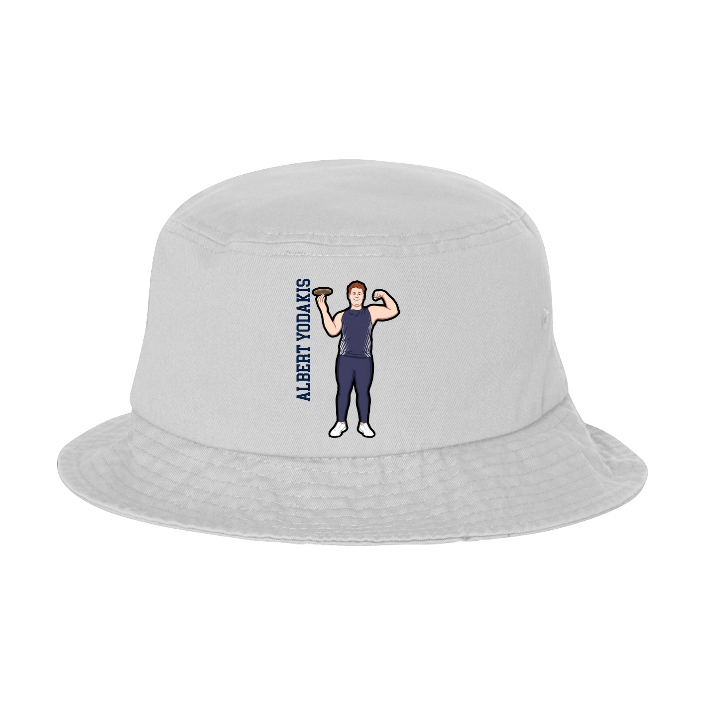 Bucket Cap — Name Vertical in White