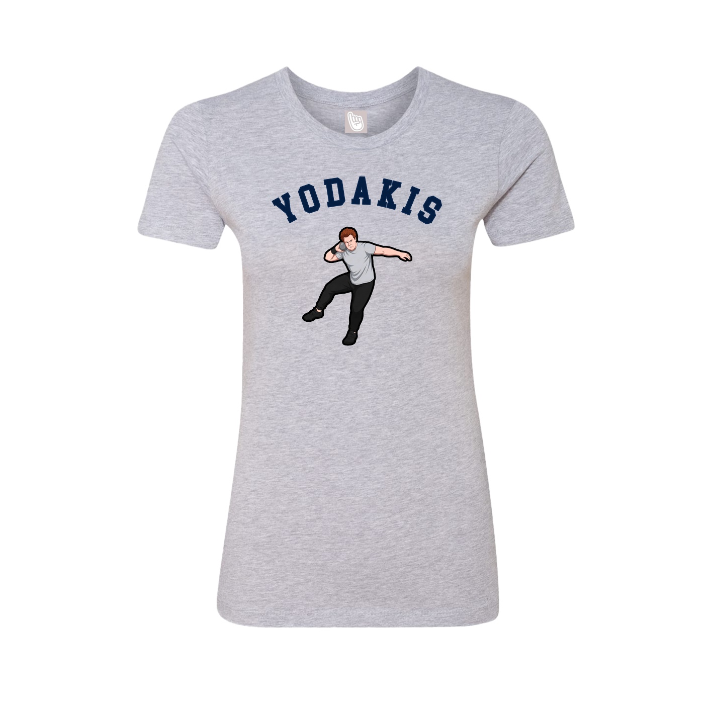 Fitted Women's Tee — Shirsey Arch in Grey