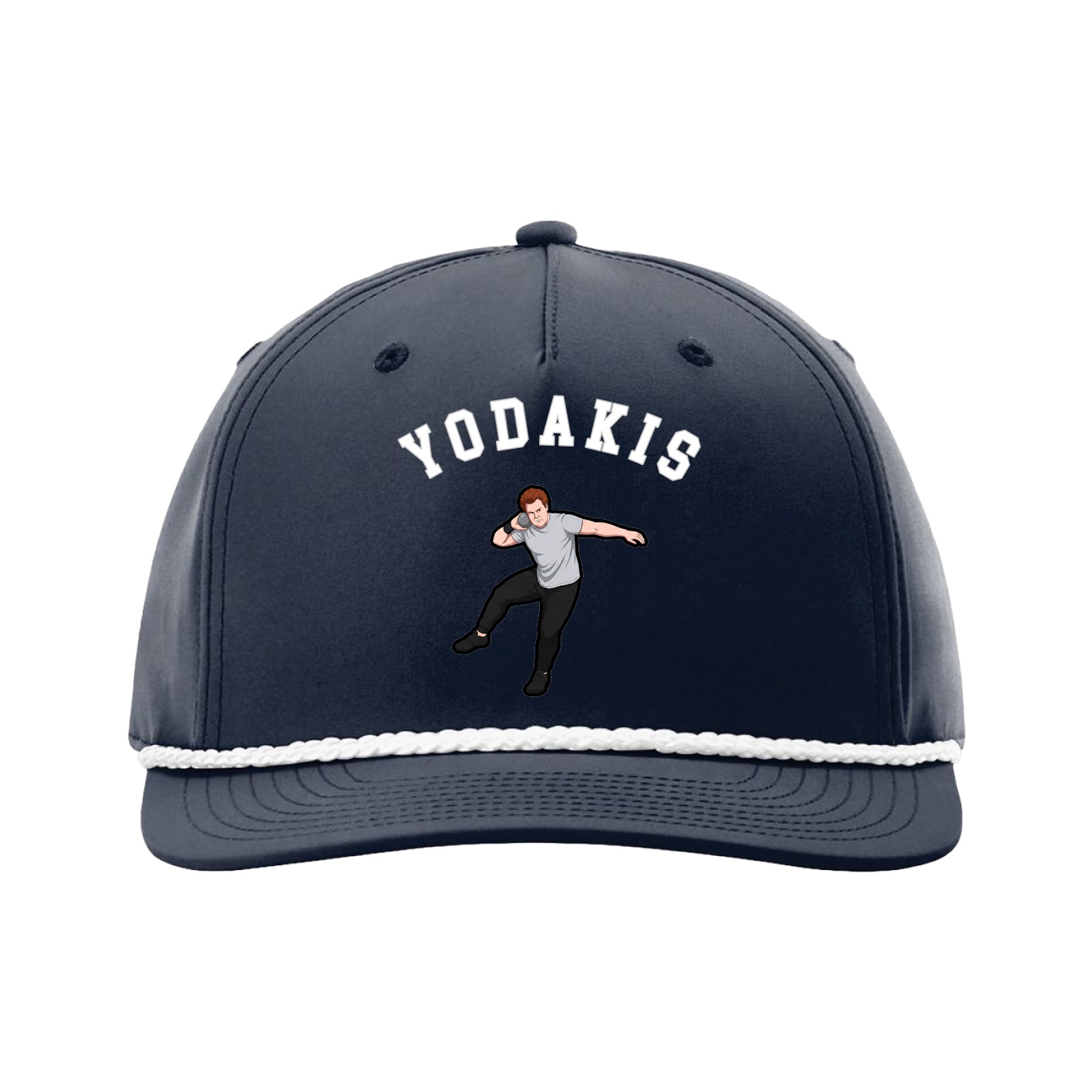 Five-Panel Classic Rope Cap — Shirsey Arch in Navy