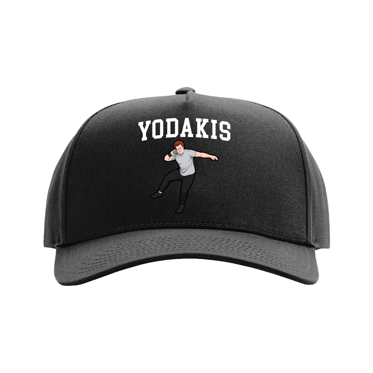 Full Fabric Five-Panel Champ Cap — Shirsey in Black