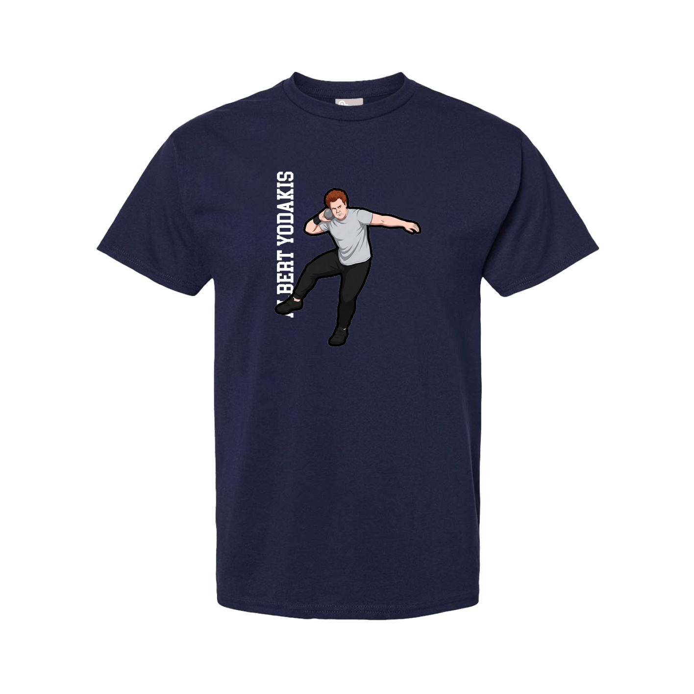Youth Tee — Name Vertical in Navy