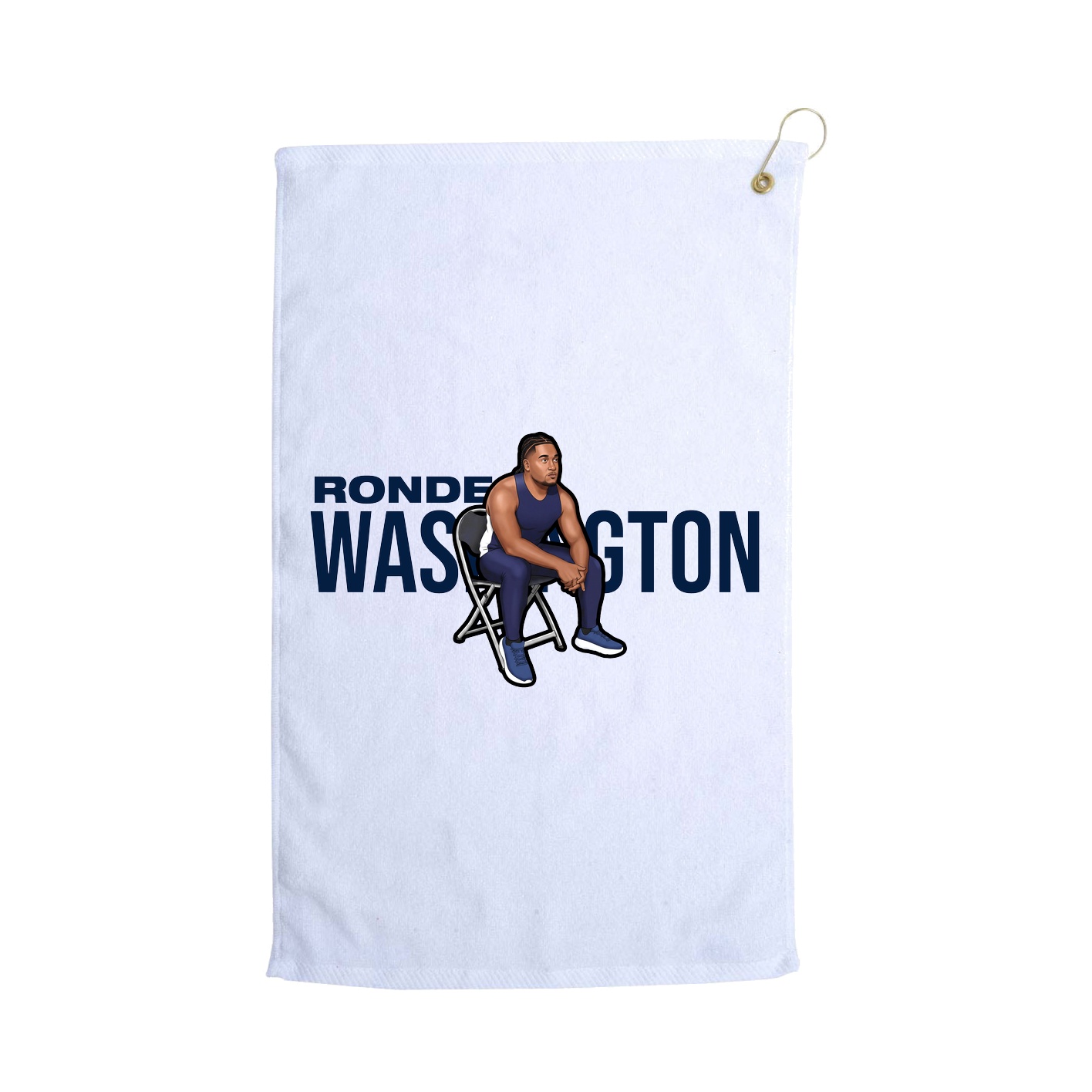 Golf Towel — Player Name in White