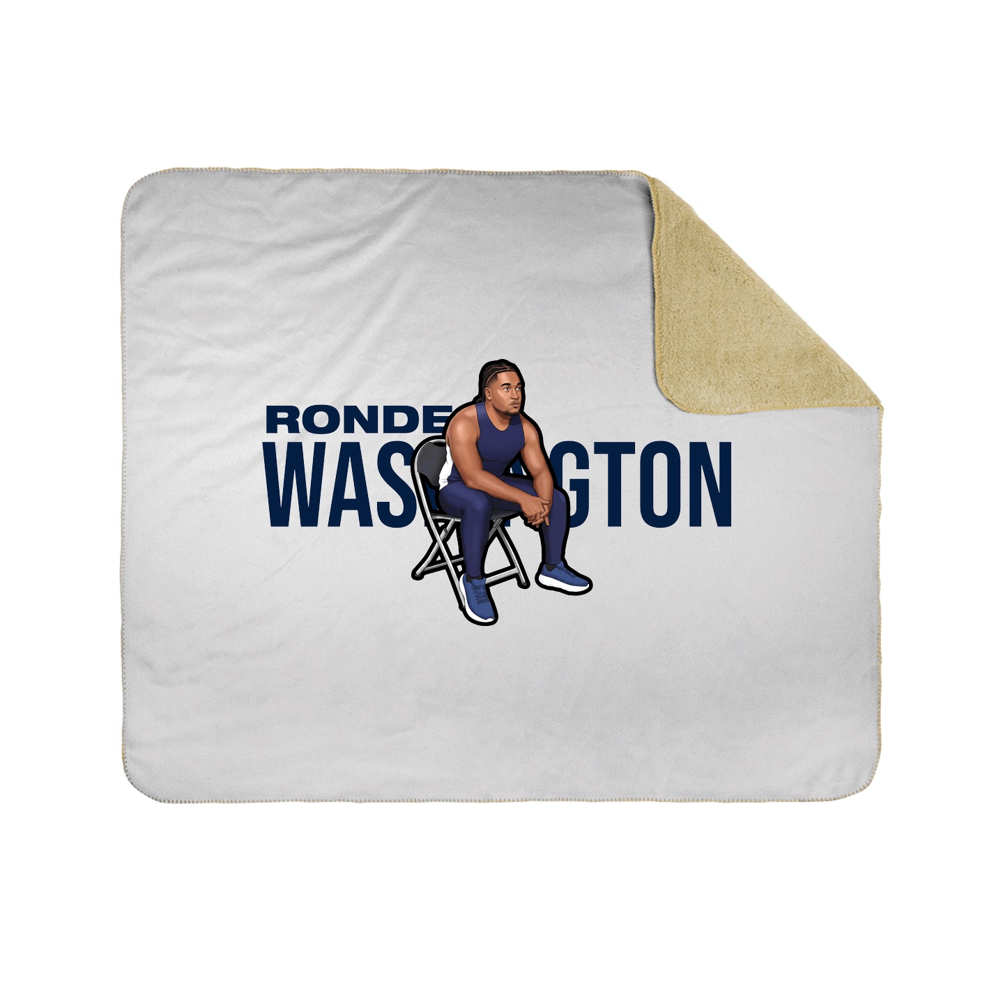 Throw Blanket — Player Name in White