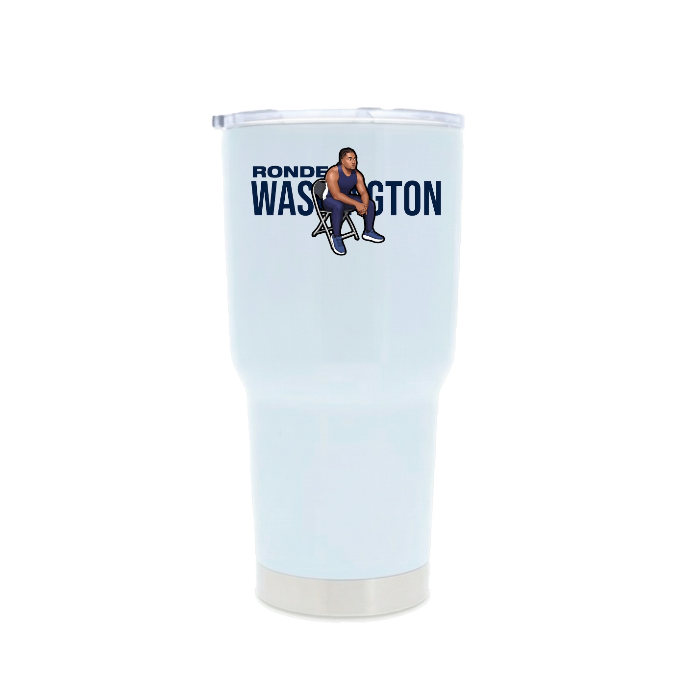 30oz Stainless Steel Tumbler — Player Name in White