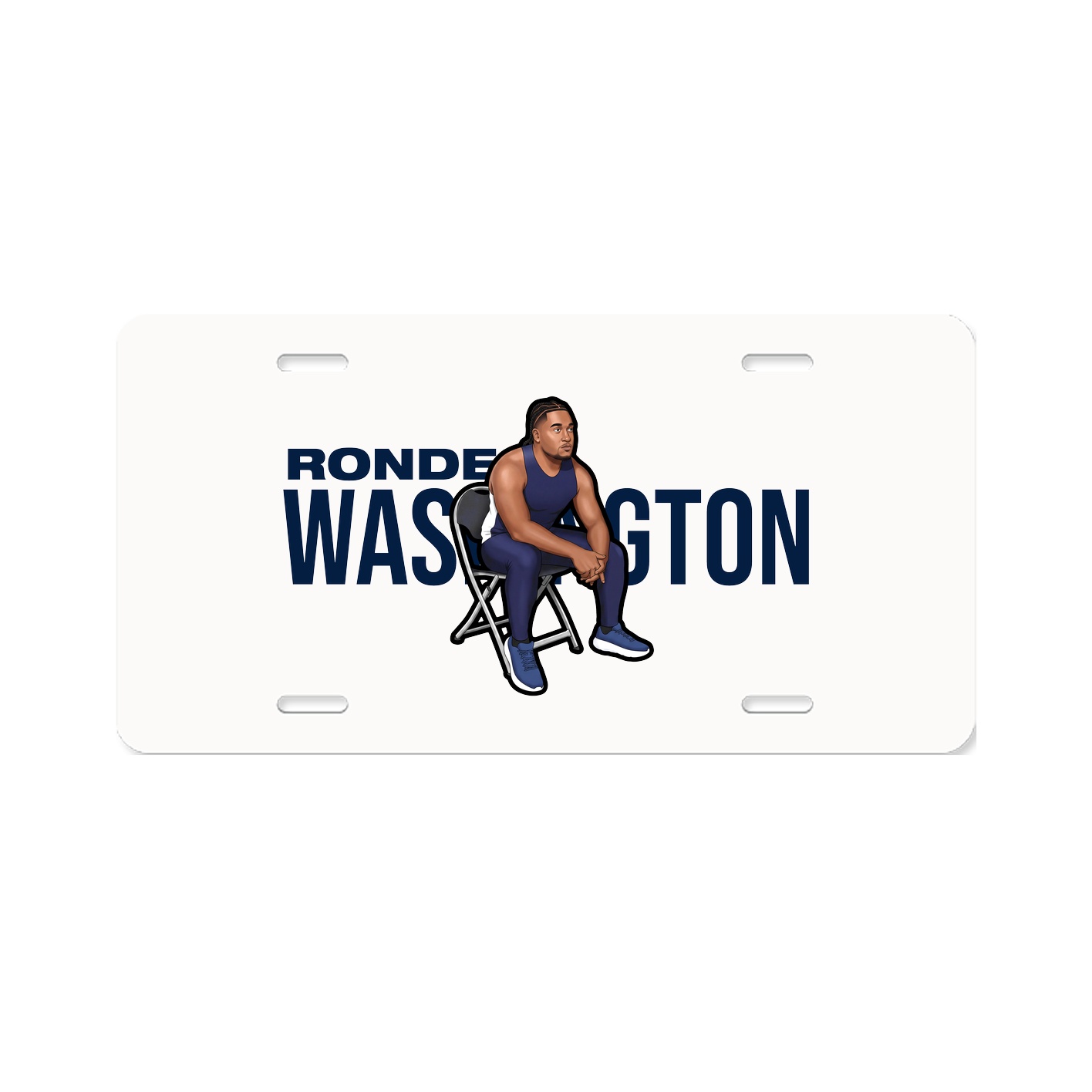 License Plate — Player Name in Classic