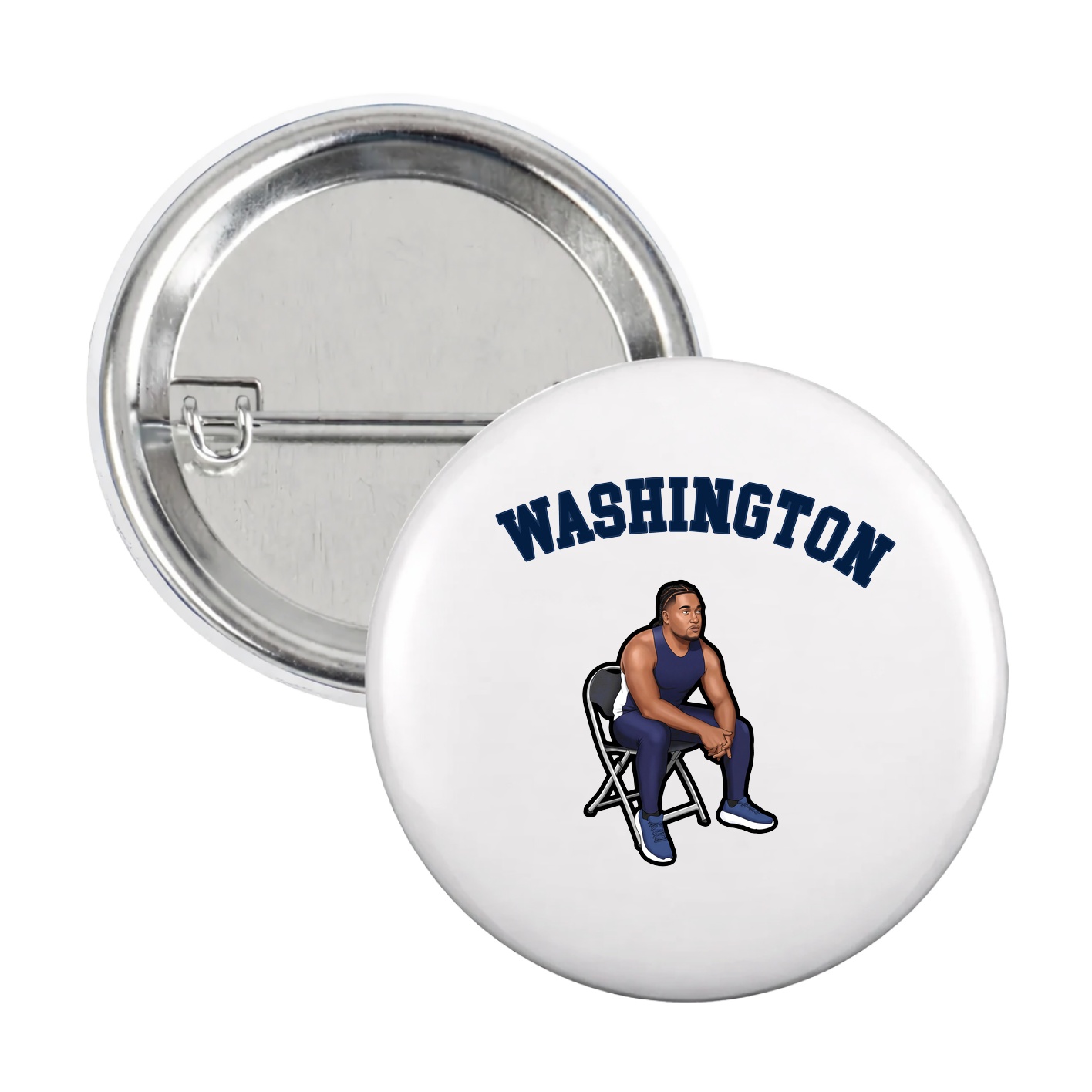 Game Day Button — Shirsey Arch in White