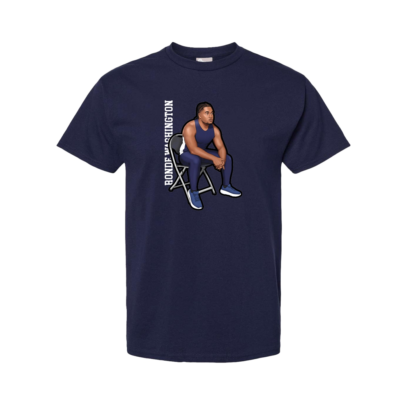 Tee — Name Vertical in Navy