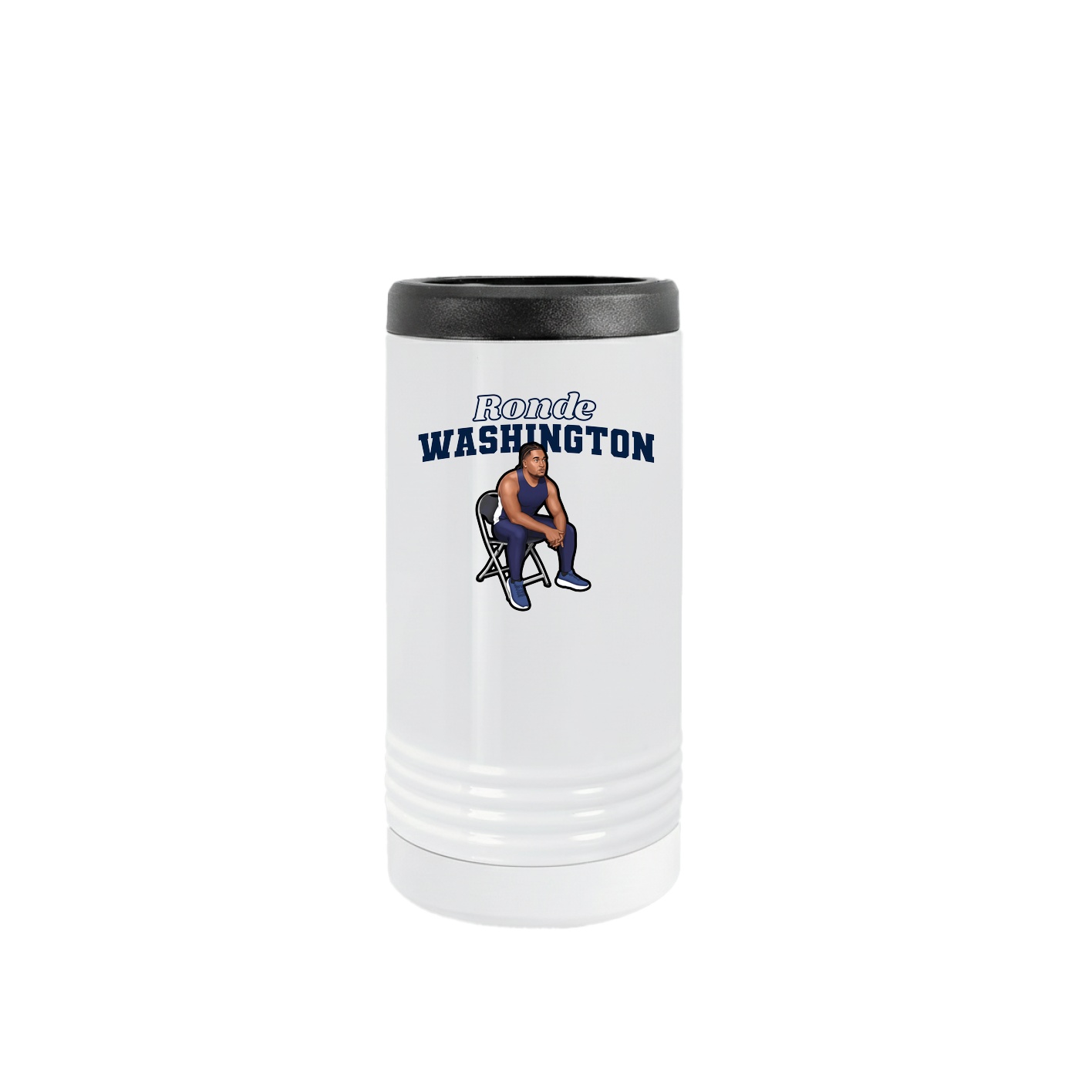 Slim Beverage Holder — Name Arch in White