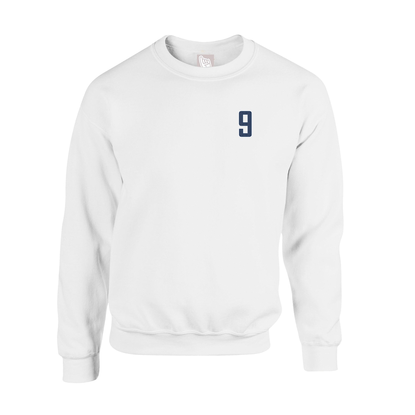 Fleece Crew — Front Shirsy in White