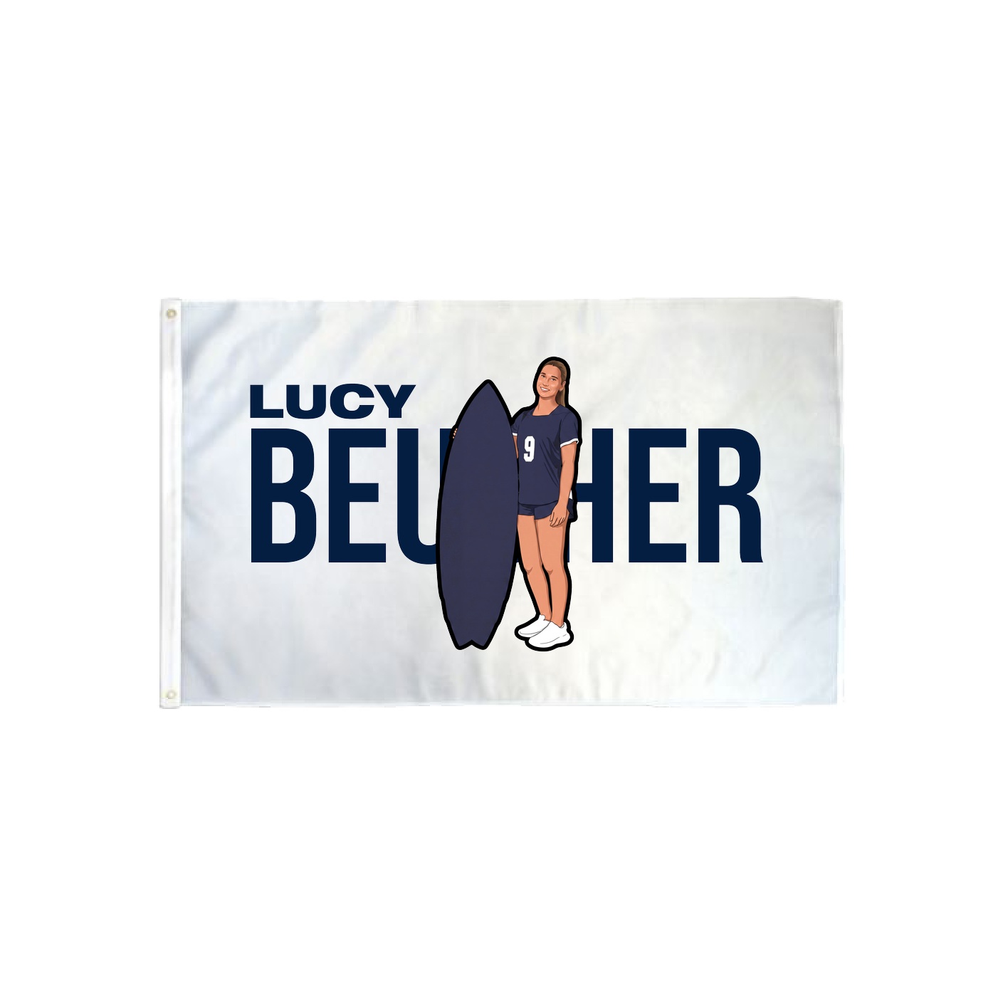 3x5 Flag — Player Name in Classic
