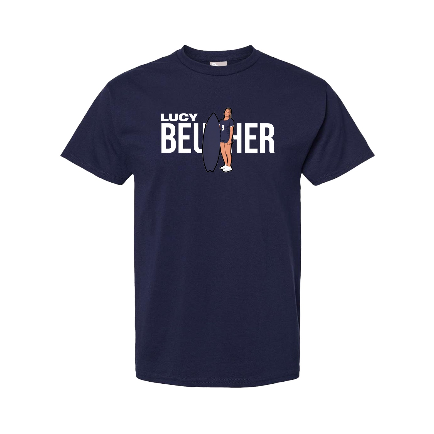 Tee — Player Name in Navy