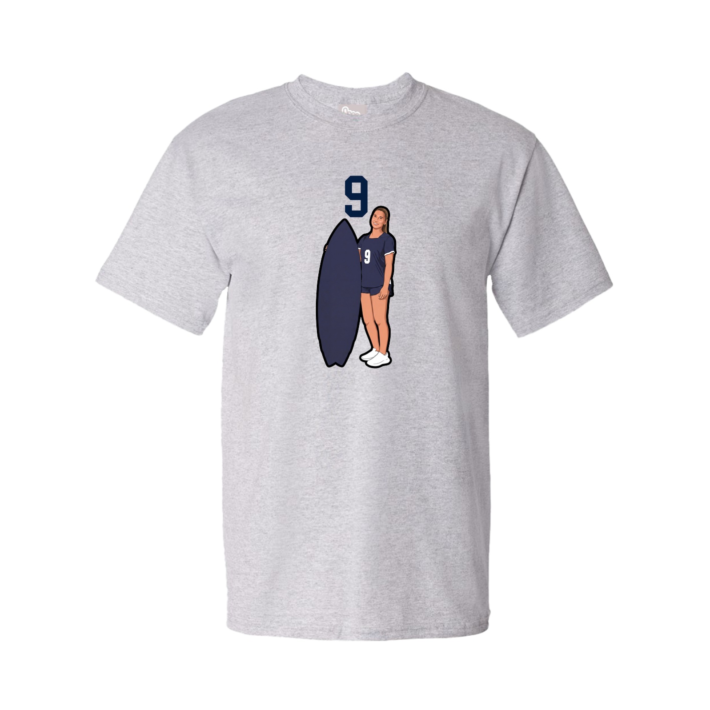 Tee — Number Top in Grey