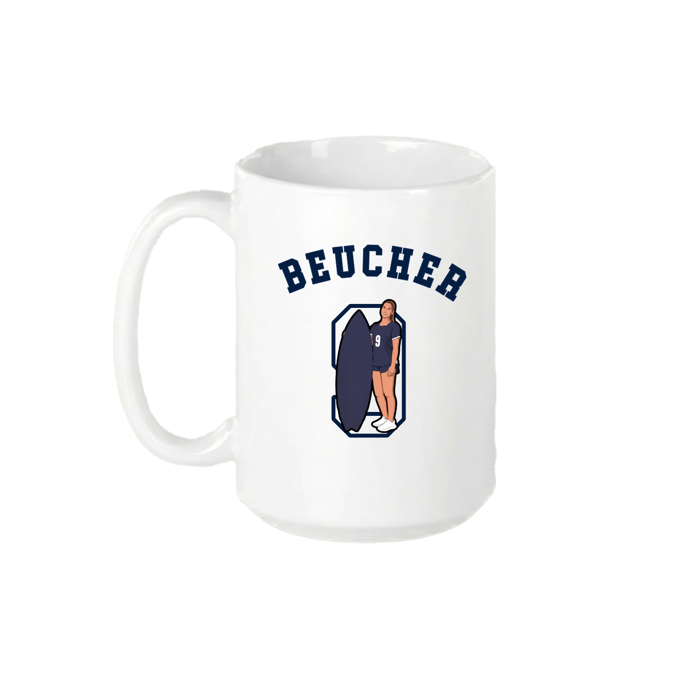 15oz Coffee Mug — Shirsey Arch in White
