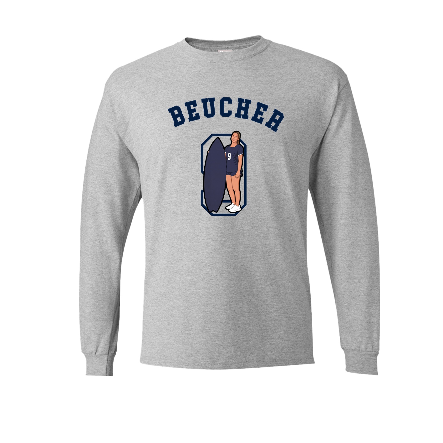 Long Sleeve Tee — Shirsey Arch in Grey