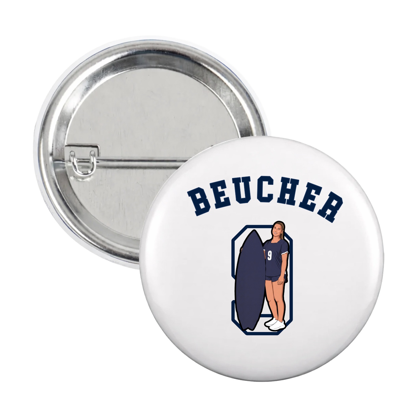 Game Day Button — Shirsey Arch in White