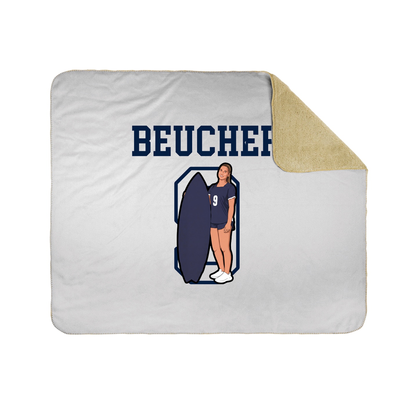 Throw Blanket — Shirsey in White