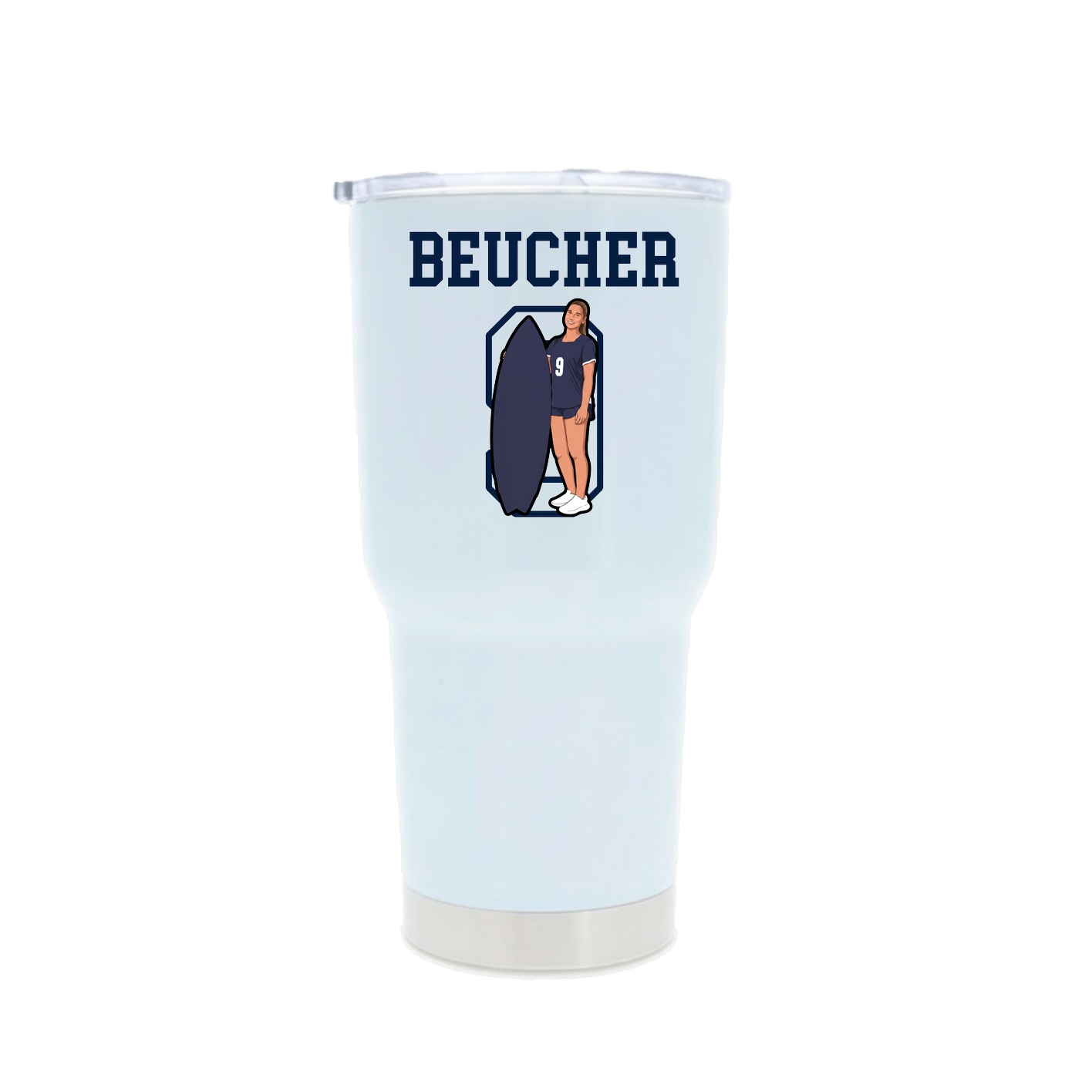 30oz Stainless Steel Tumbler — Shirsey in White