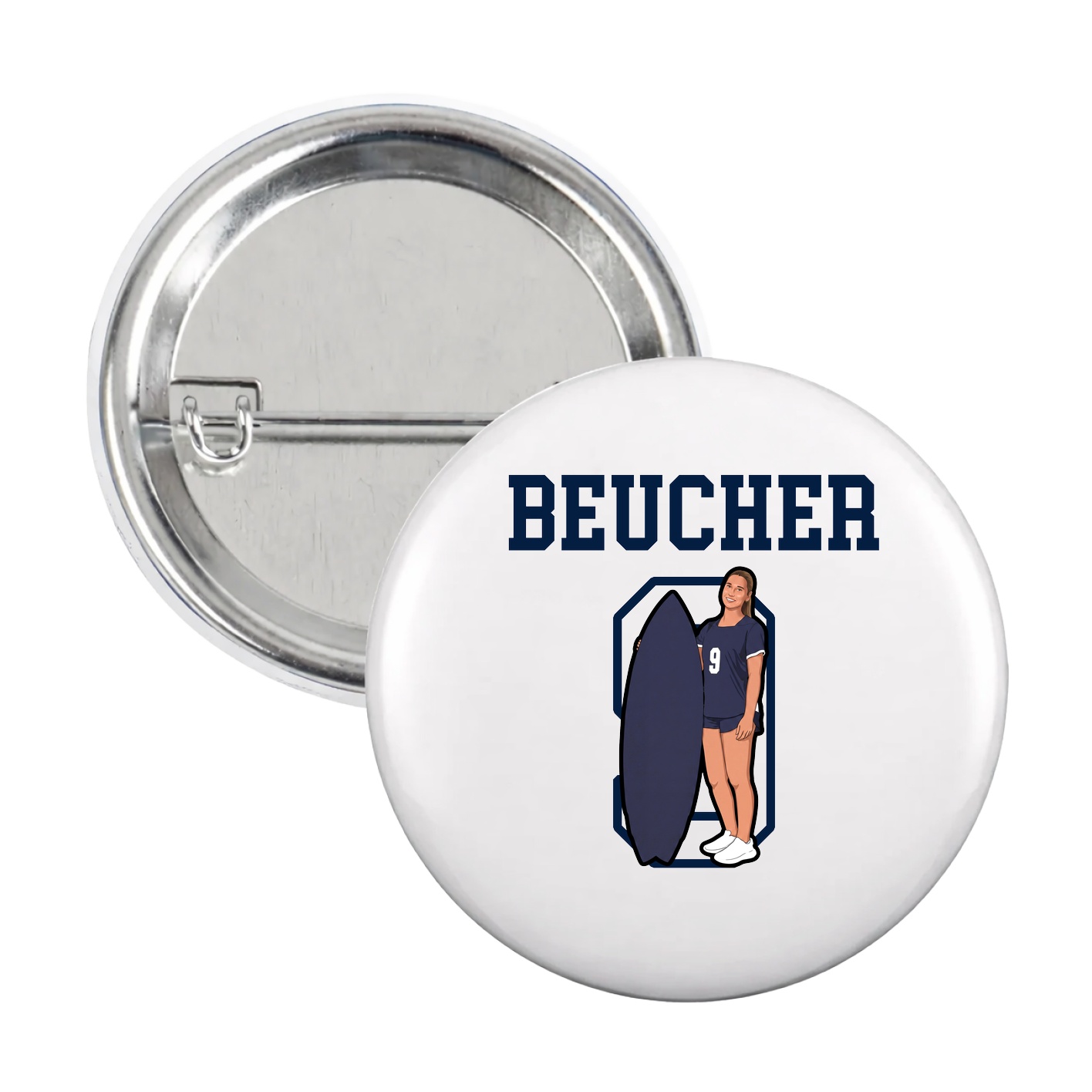 Game Day Button — Shirsey in White