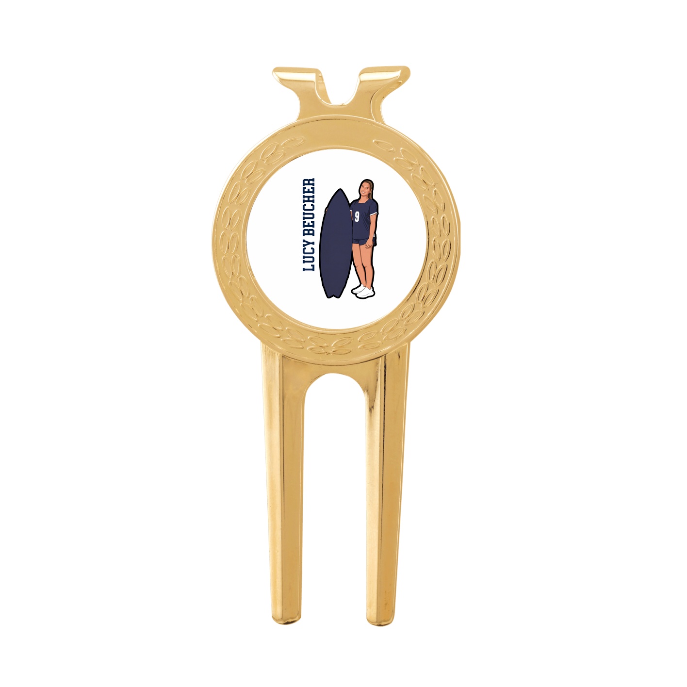 Divot Tool with Ball Marker — Name Vertical in Classic