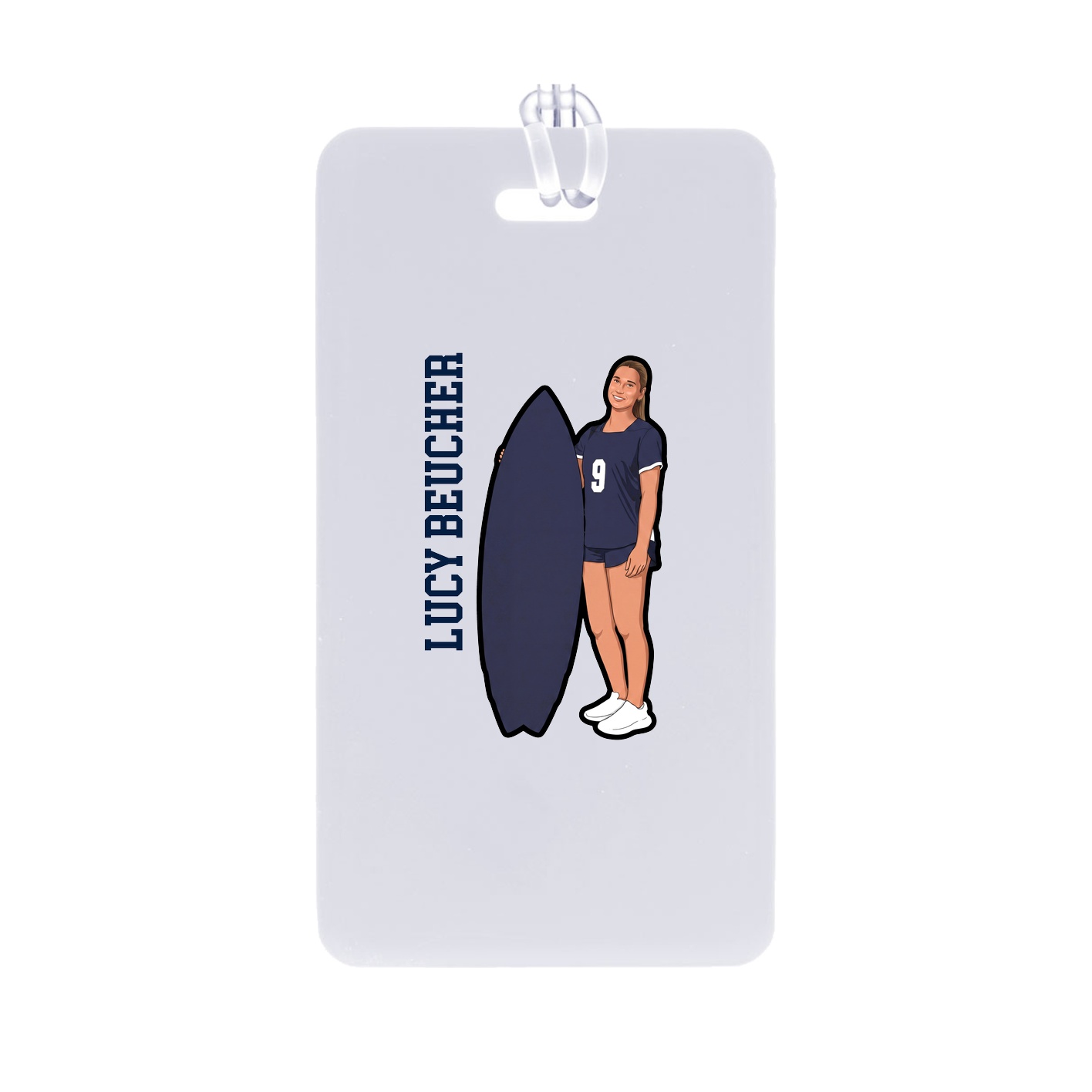 Bag Tag — Name Vertical in Classic