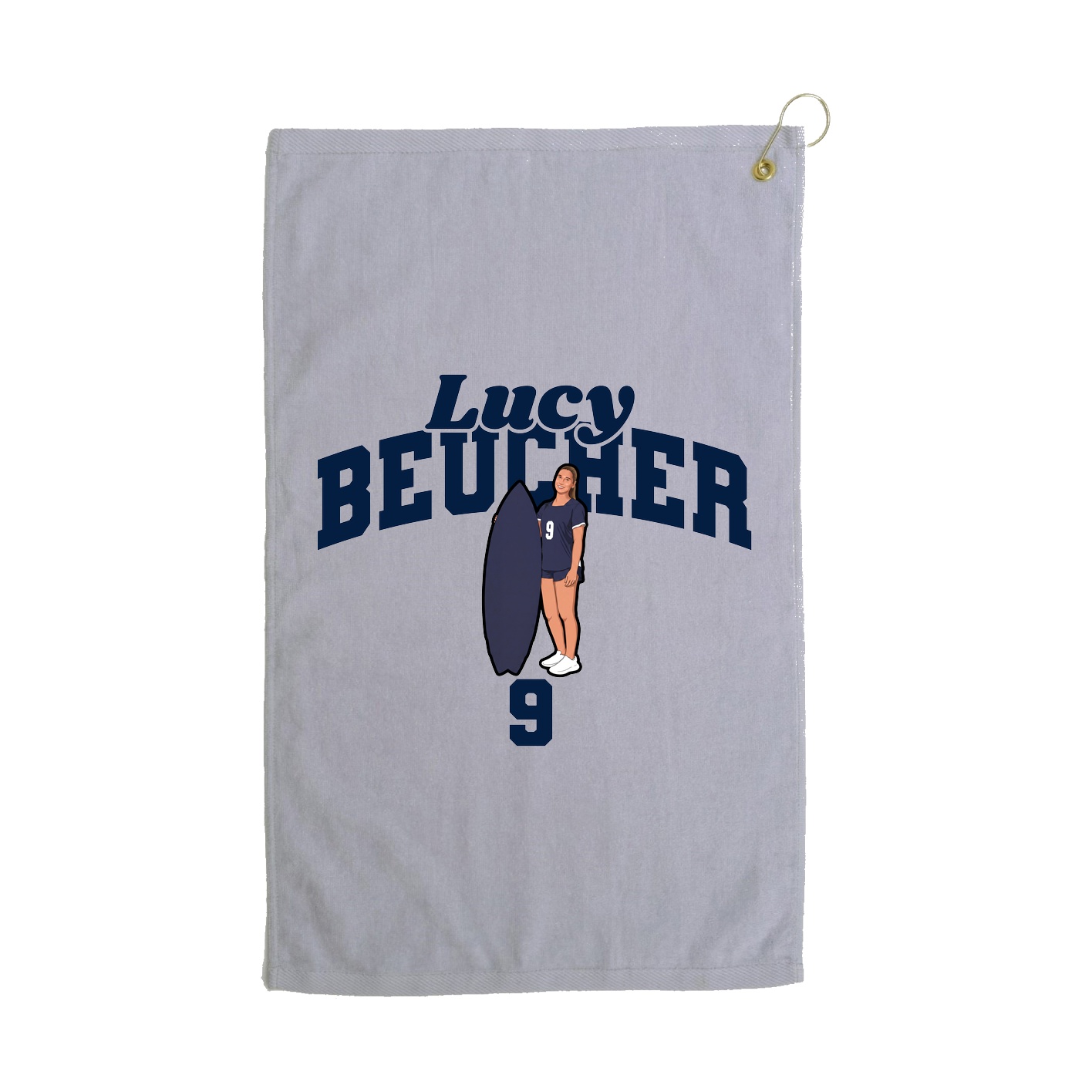 Golf Towel — Signature Arch in Grey