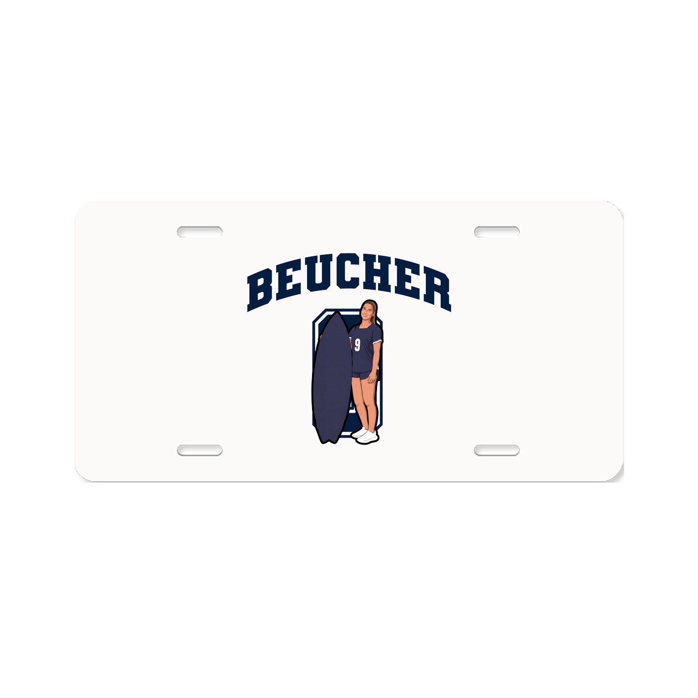 License Plate — Number in Classic