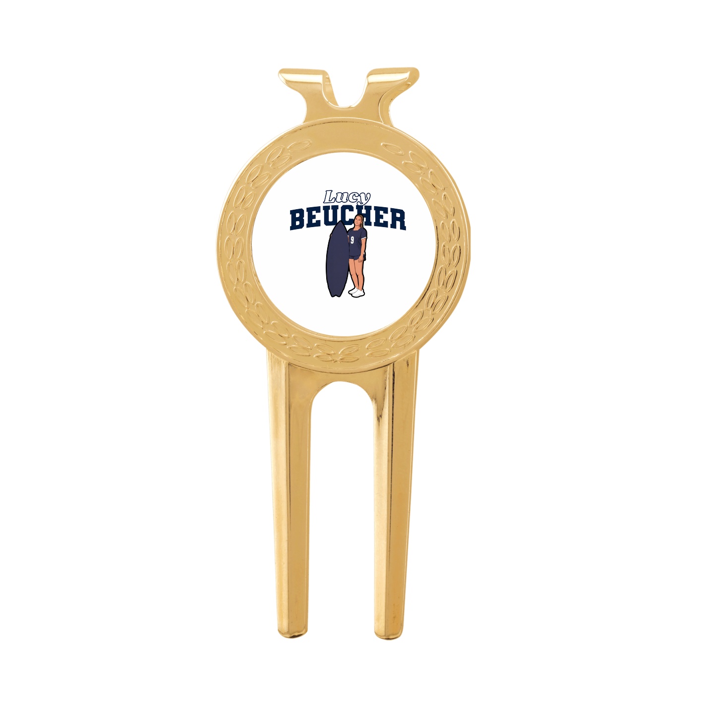 Divot Tool with Ball Marker — Name Arch in Classic