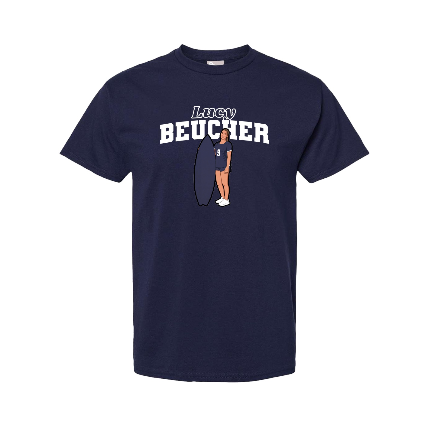 Tee — Name Arch in Navy