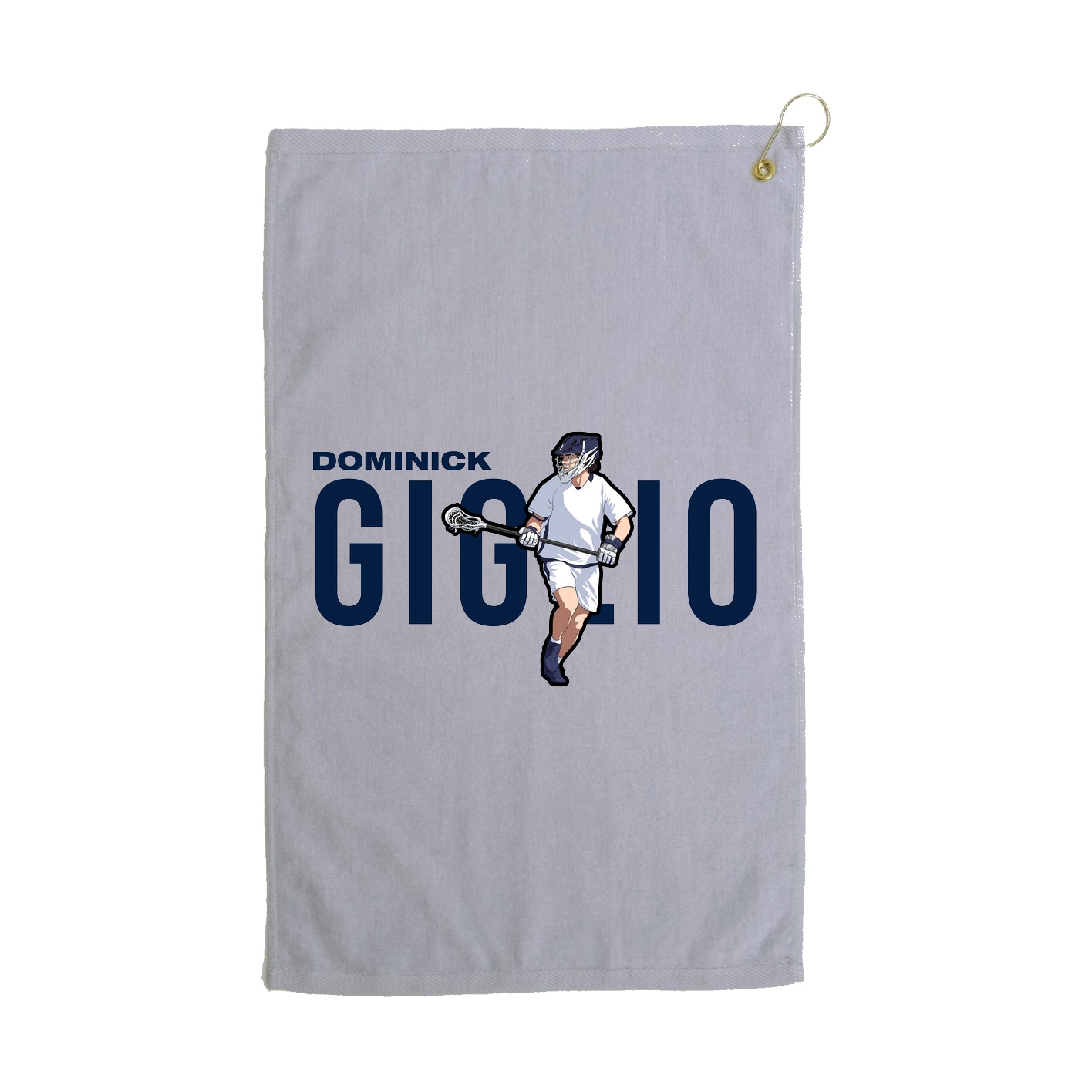 Golf Towel — Player Name in Grey
