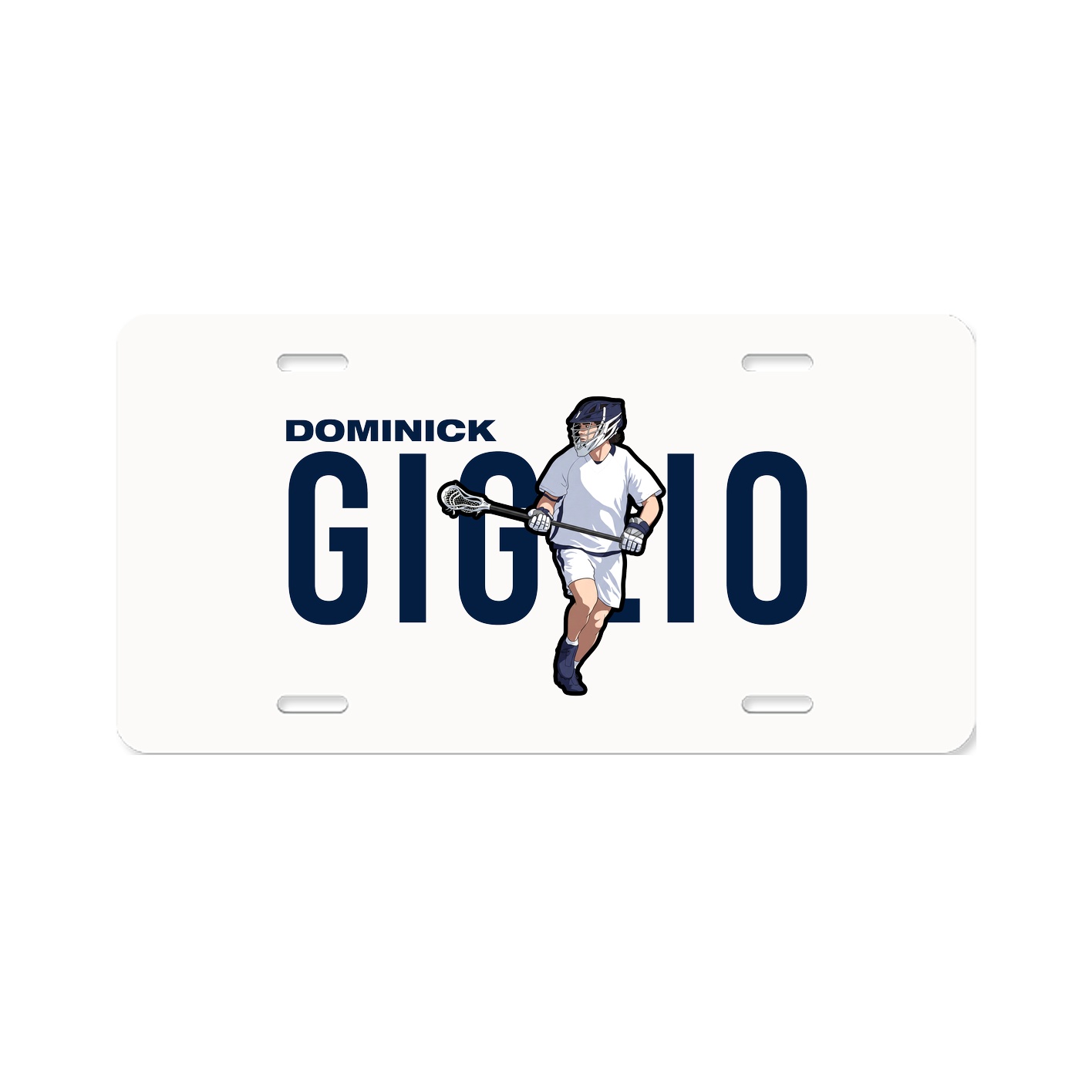 License Plate — Player Name in Classic