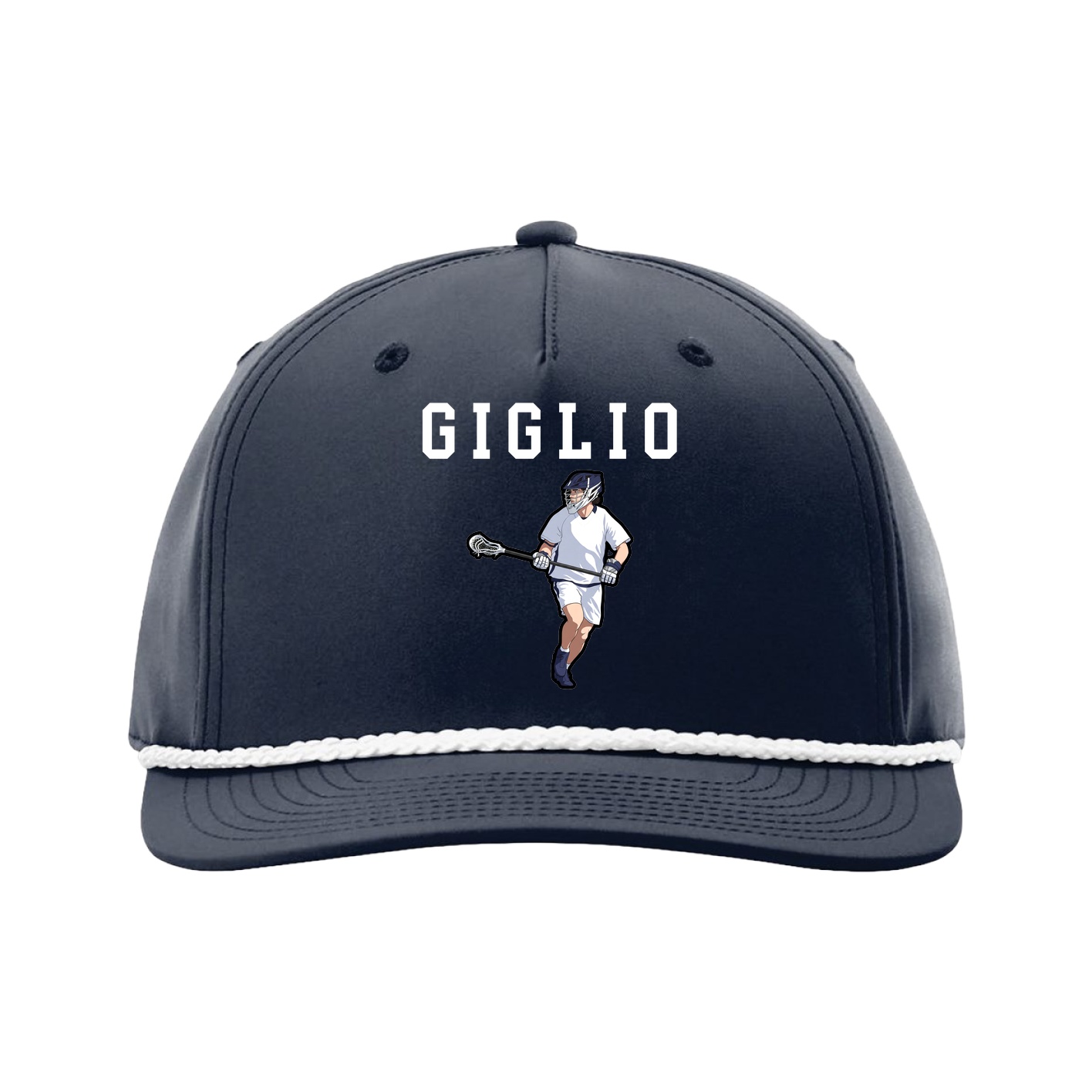 Five-Panel Classic Rope Cap — Shirsey in Navy