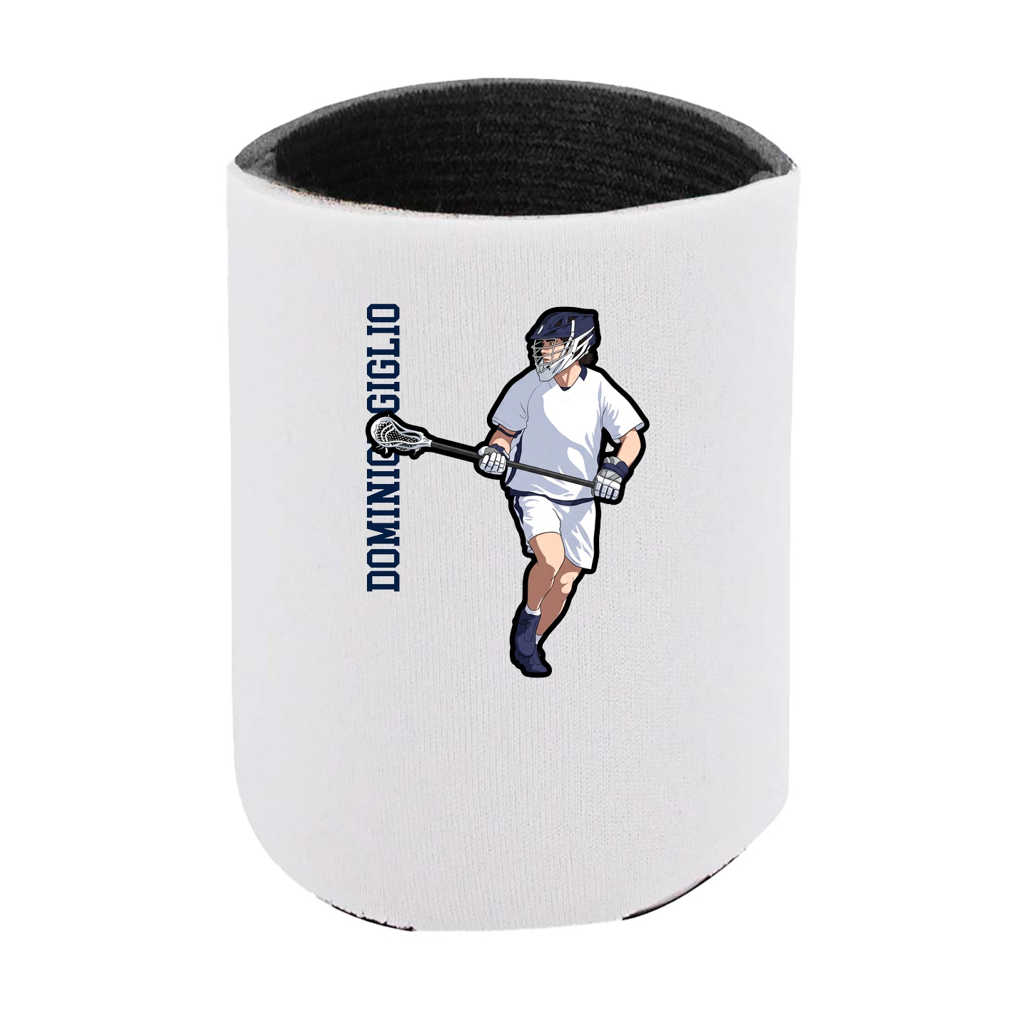 Can Holder — Name Vertical in White