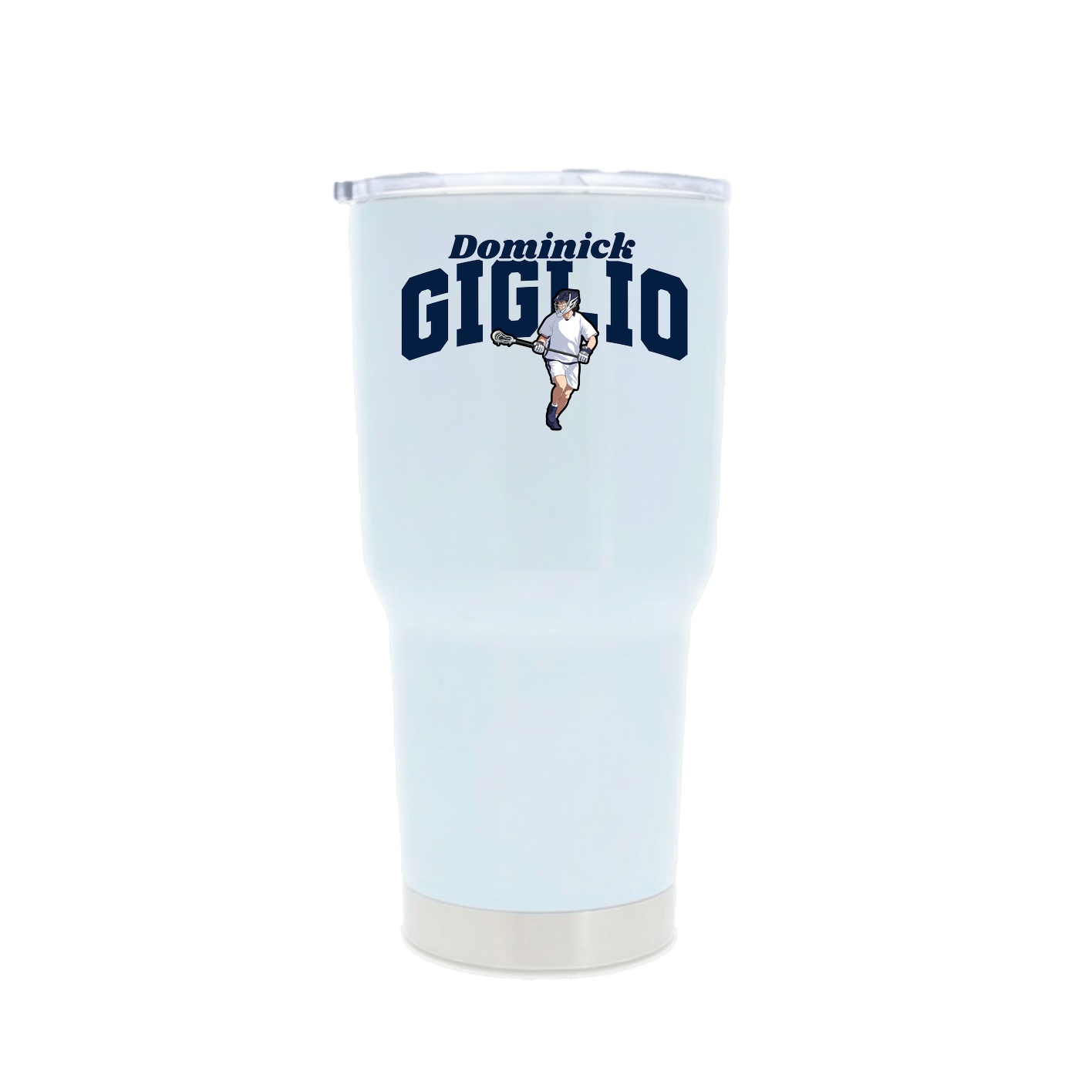 30oz Stainless Steel Tumbler — Signature Arch in White