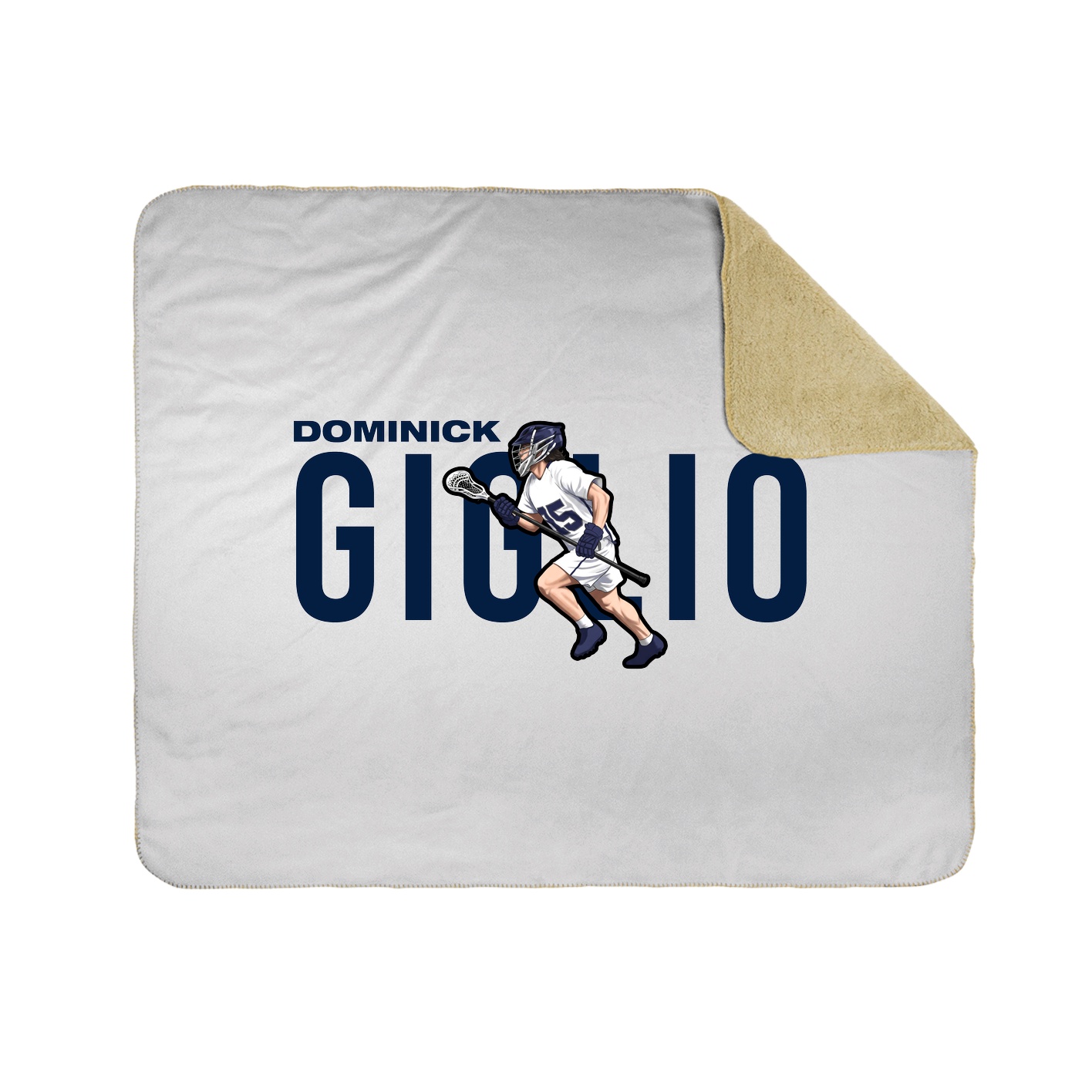 Throw Blanket — Player Name in White