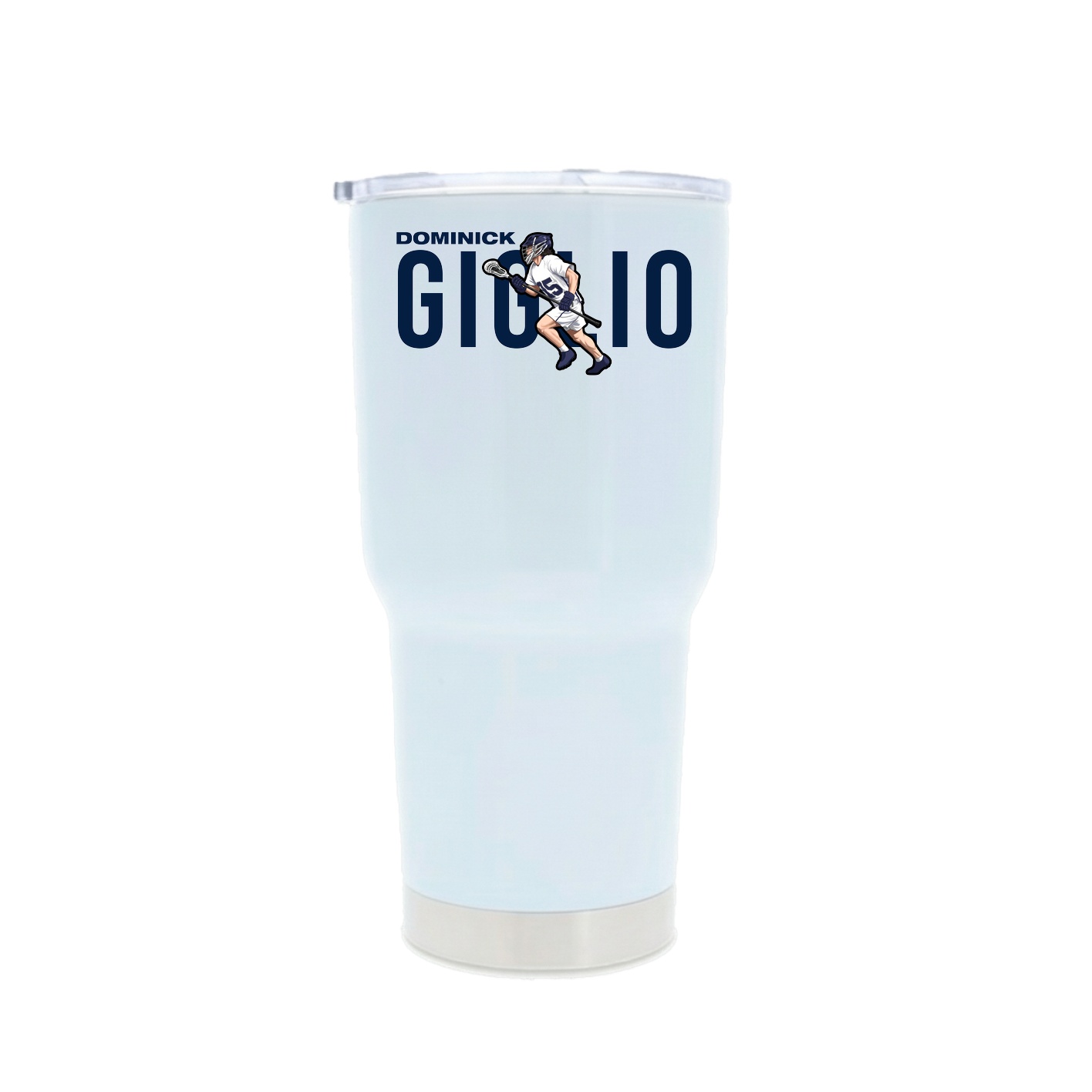 30oz Stainless Steel Tumbler — Player Name in White
