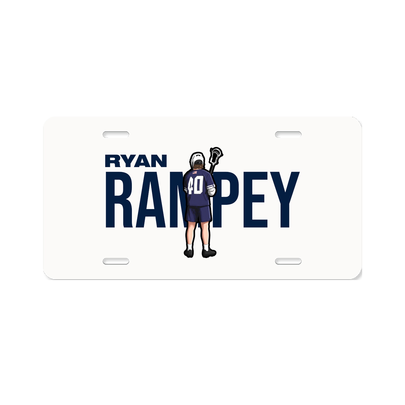 License Plate — Player Name in Classic