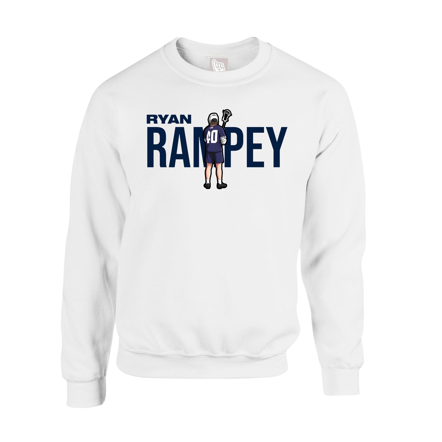 Fleece Crew — Player Name in White