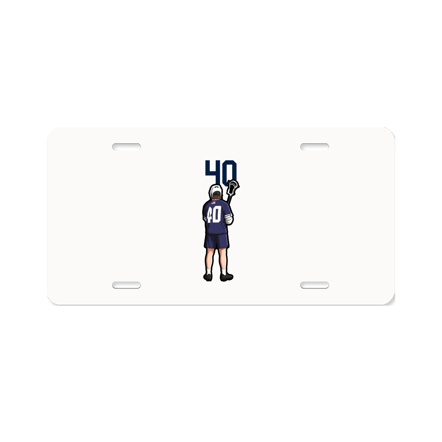License Plate — Number Top in Classic