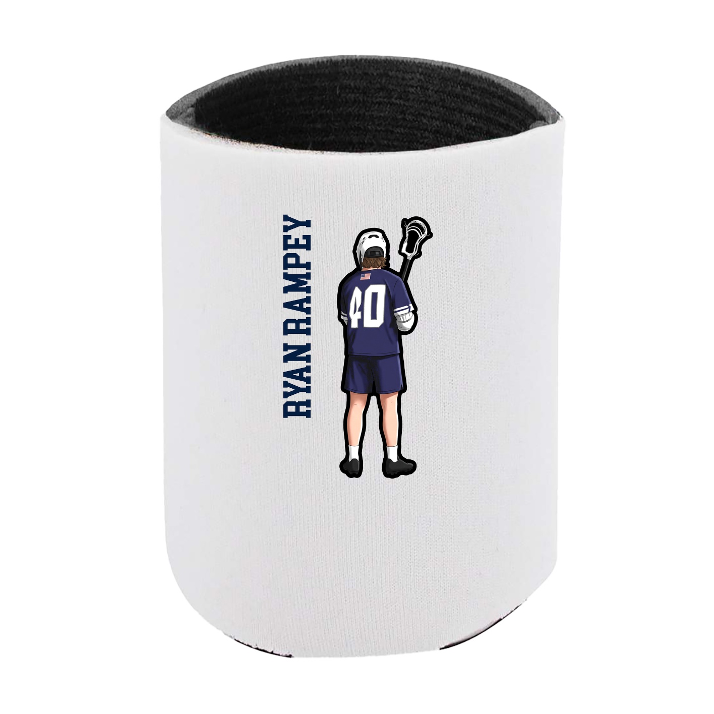 Can Holder — Name Vertical in White