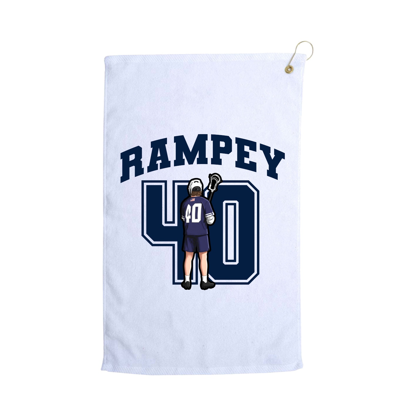 Golf Towel — Number in White