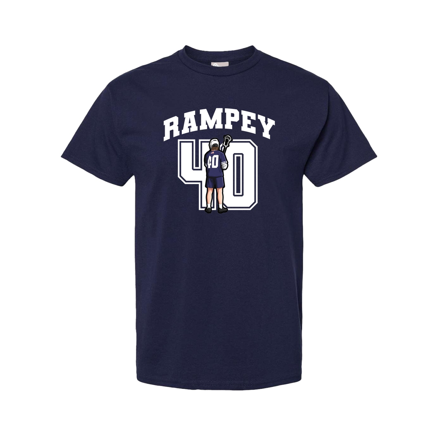Youth Tee — Number in Navy