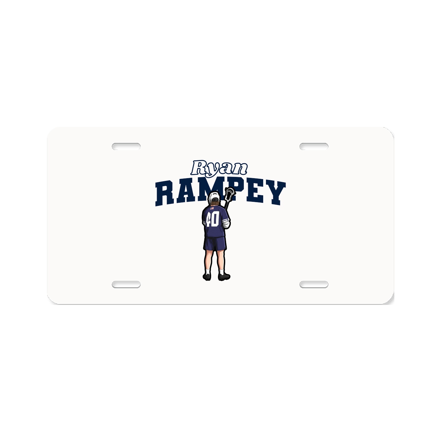 License Plate — Name Arch in Classic