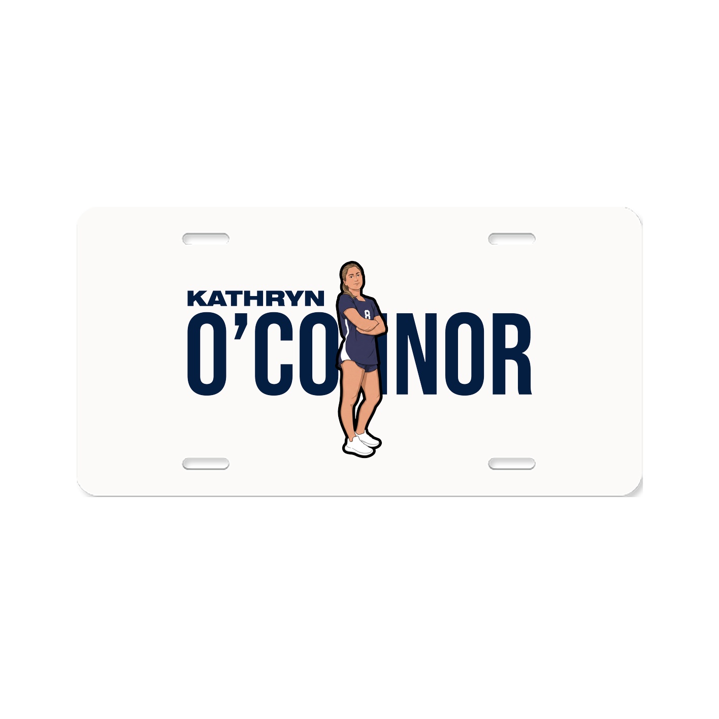 License Plate — Player Name in Classic