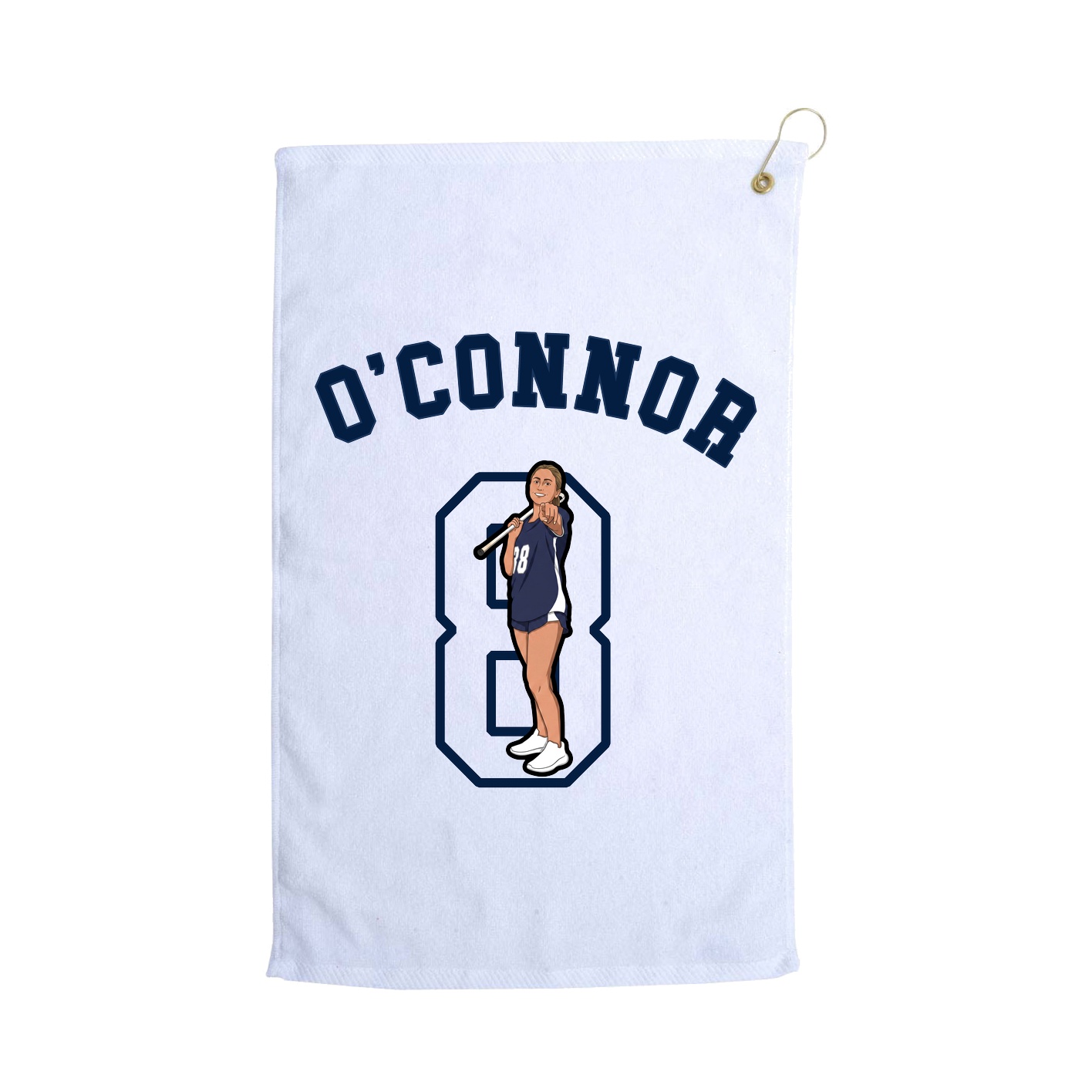 Golf Towel — Shirsey Arch in White