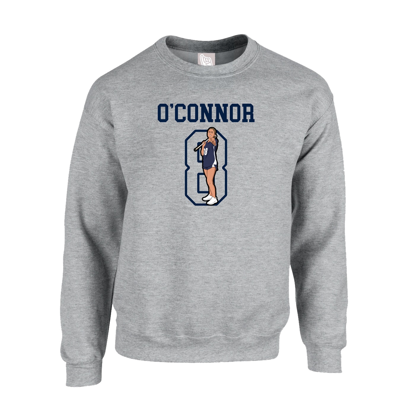 Fleece Crew — Shirsey in Grey