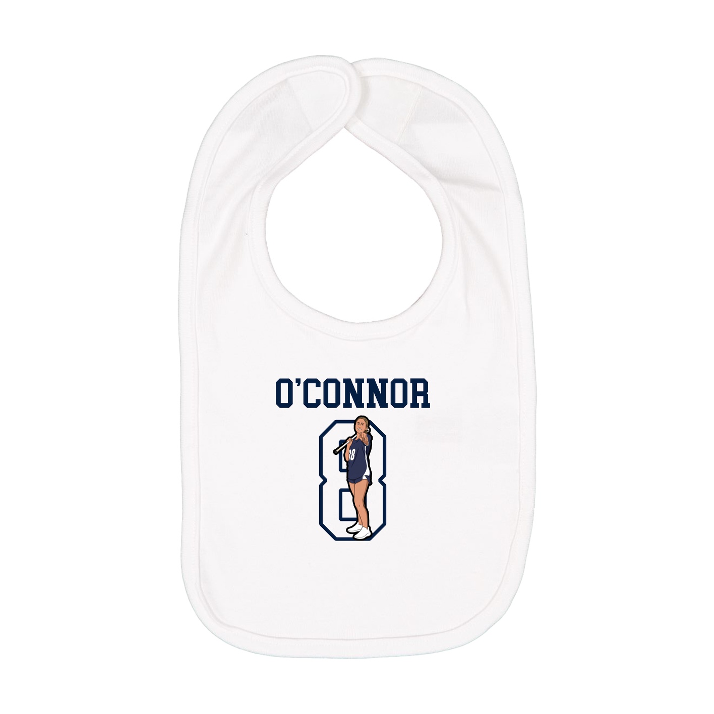 Infant Bib — Shirsey in White